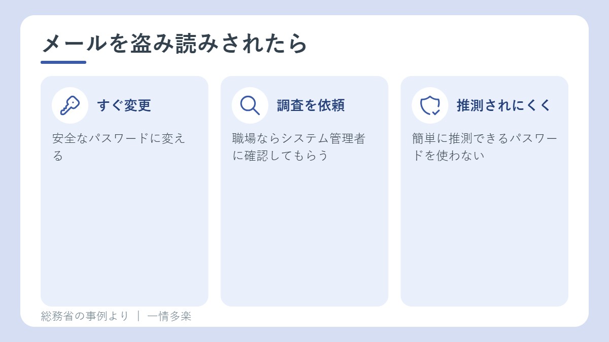 メールを盗み読みされたときの対処