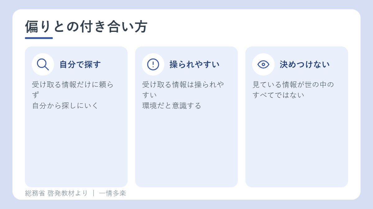 偏りとの付き合い方